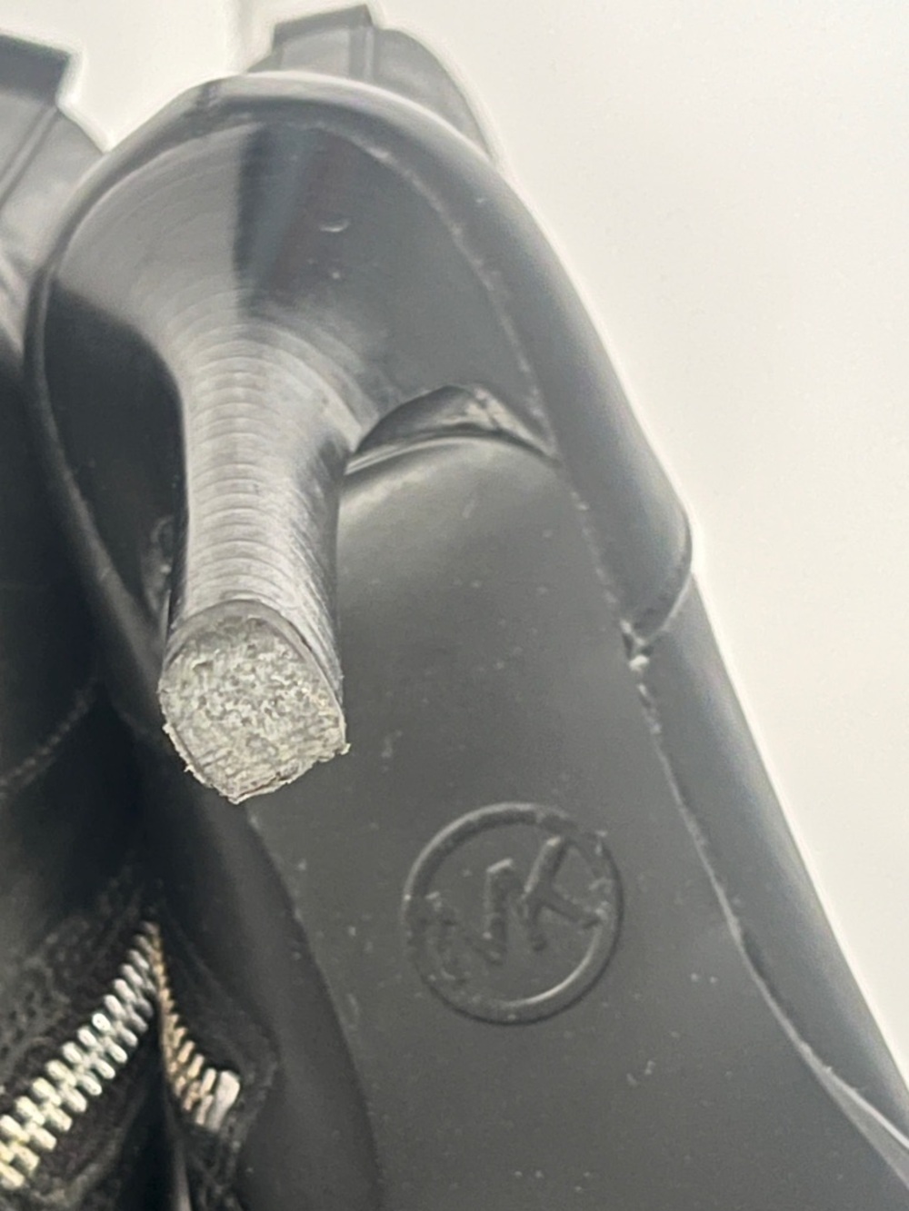 Michael Kors Kyle Leather Lace-Up Stiletto Boot in Black - Size 6 - Picture 7 of 16